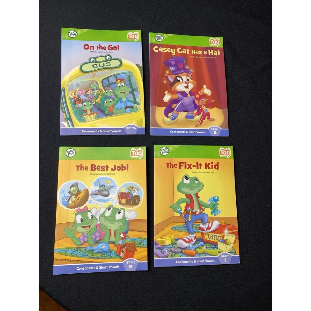 Leap Frog Tag Readers Books Set of 4 Vowels